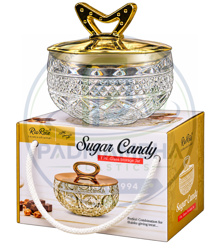 crystal sugar candy jar gift set
